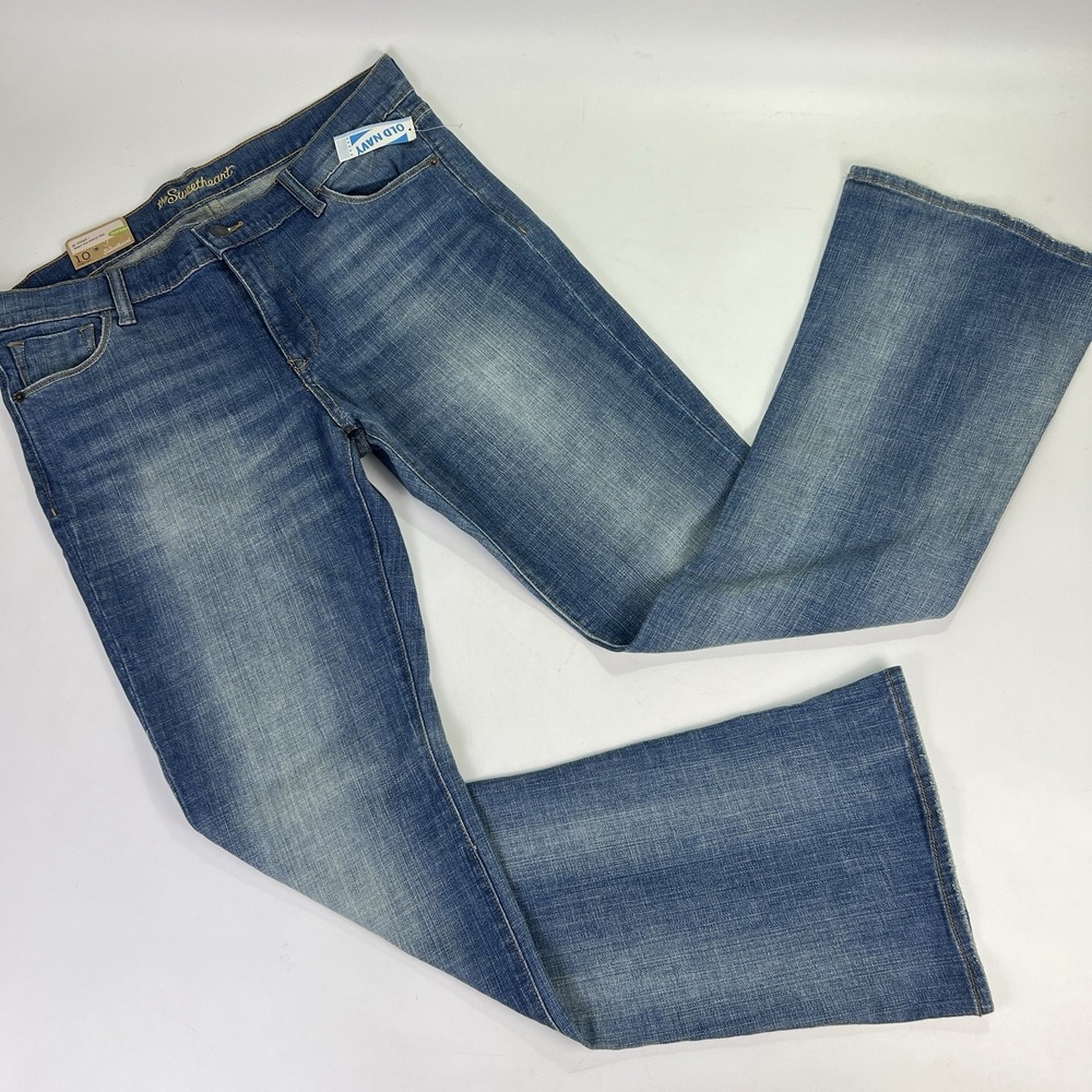 Y2K 2009 Old Navy Sweetheart Flare Jeans Sz 10R 35x32 Indie Sleaze NWT